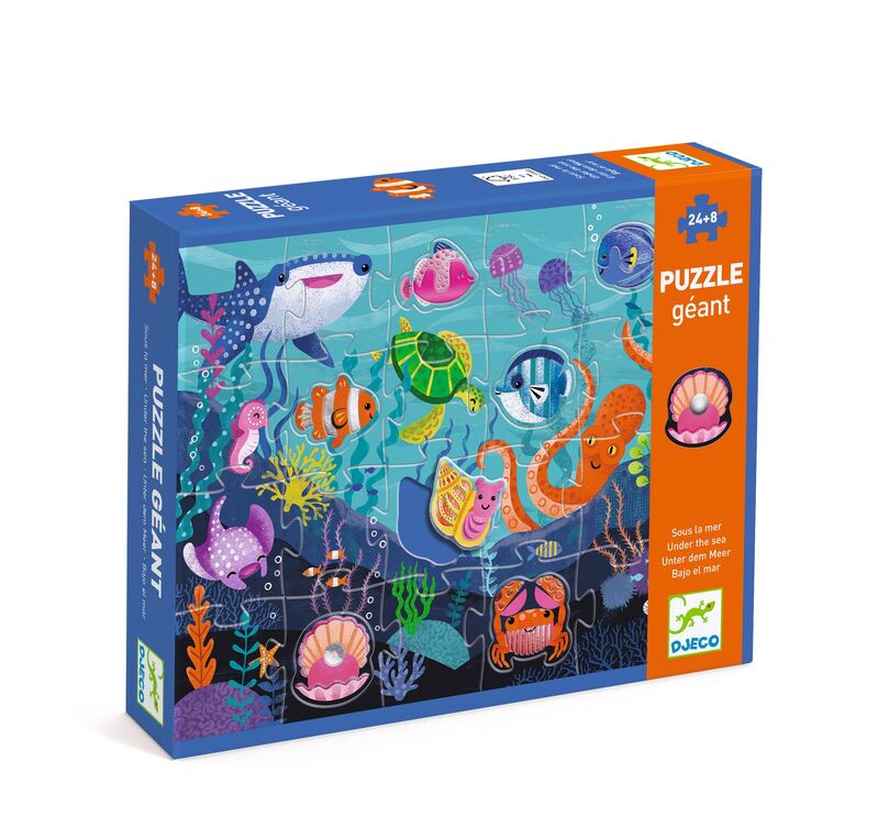 Tactile Sea 32pc Giant Puzzle - Djeco