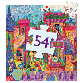 The Fairy Castle 54pc Silhouette Puzzle - Djeco