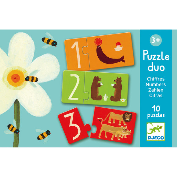 Duo Numbers 20pc Puzzle - Djeco