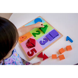 Fractions with Numbers Chunky Puzzle - Kiddie Connect