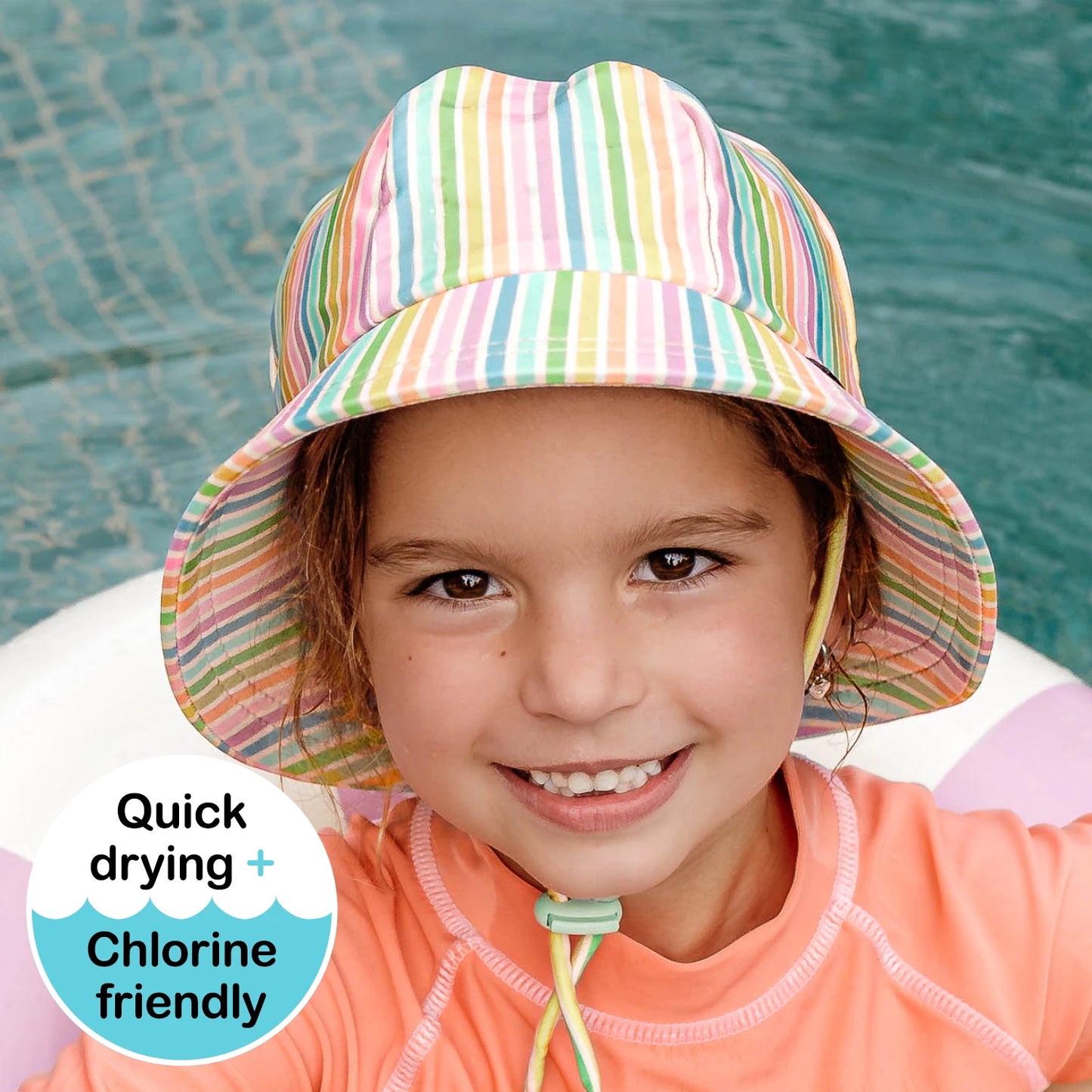 Swim Ponytail Bucket Hat - (PRE ORDER)