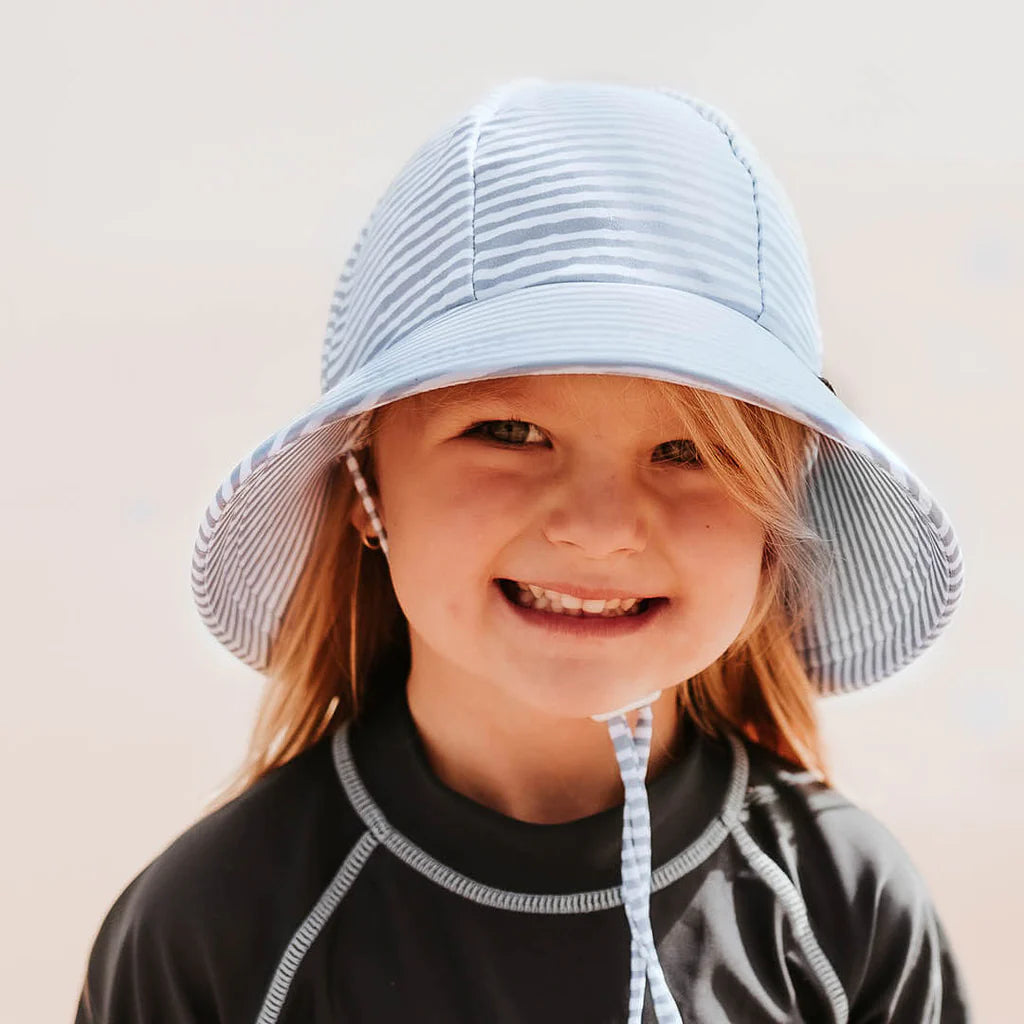 Stripe Beach/Swim Bucket Hat- Bedhead (size 6-12Y)