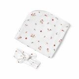 Ladybug Stretch Cotton Baby Wrap Set - Snuggle Hunny Kids
