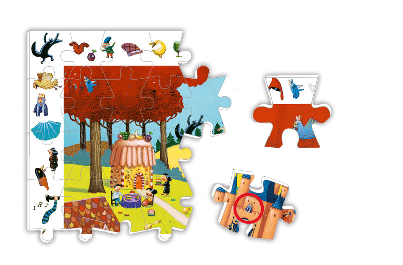 Fairytale 54pc Observation Puzzle - Djeco