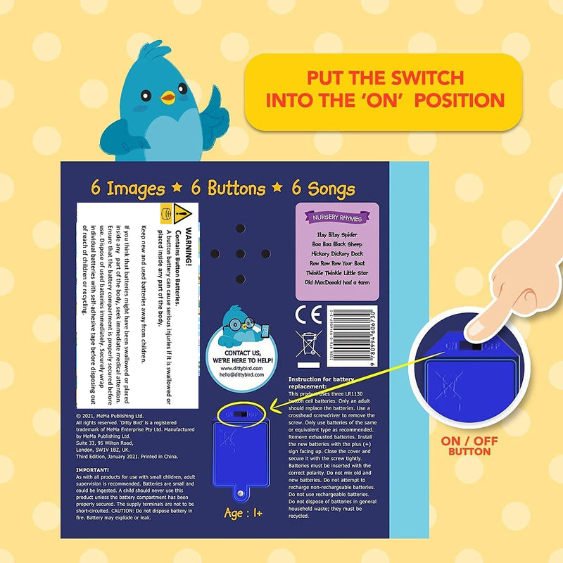 Animal Songs Musical Book - Ditty Bird