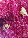 Rose Garden Sensory Rice - Clever Bugs