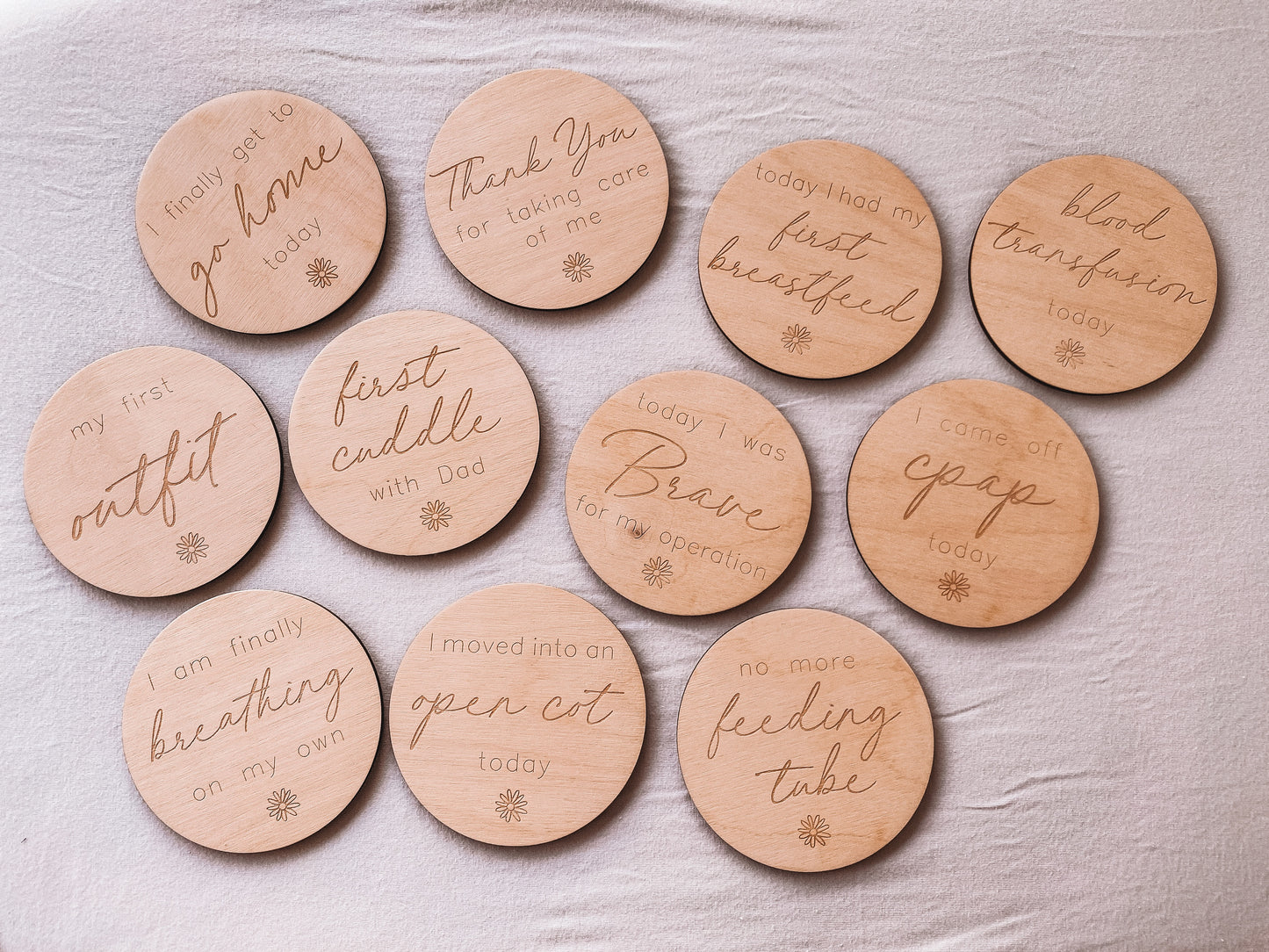 Special Care Milestone Cards - Fin Laser Co.