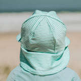 Stripe Swim/Beach Legionnaire Flap Hat - Bedhead Hats