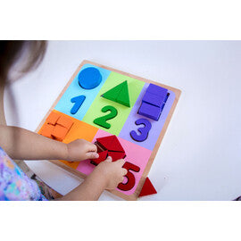 Fractions with Numbers Chunky Puzzle - Kiddie Connect
