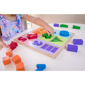 Fractions with Numbers Chunky Puzzle - Kiddie Connect