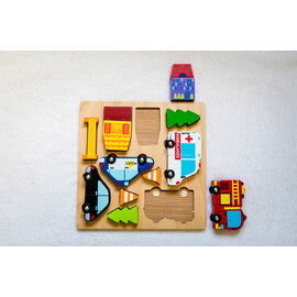 Vehicle Puzzle with Magnets - Kiddie Connect