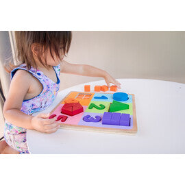 Fractions with Numbers Chunky Puzzle - Kiddie Connect