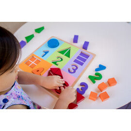 Fractions with Numbers Chunky Puzzle - Kiddie Connect