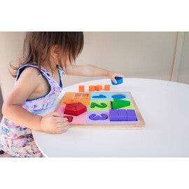 Fractions with Numbers Chunky Puzzle - Kiddie Connect