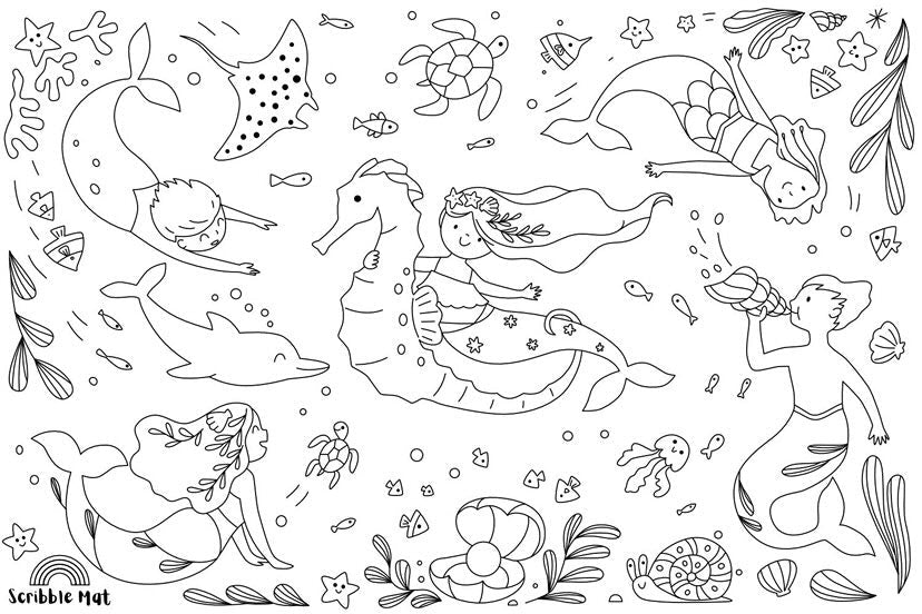 Scribble Mat - Merfolk Magic