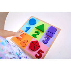 Fractions with Numbers Chunky Puzzle - Kiddie Connect