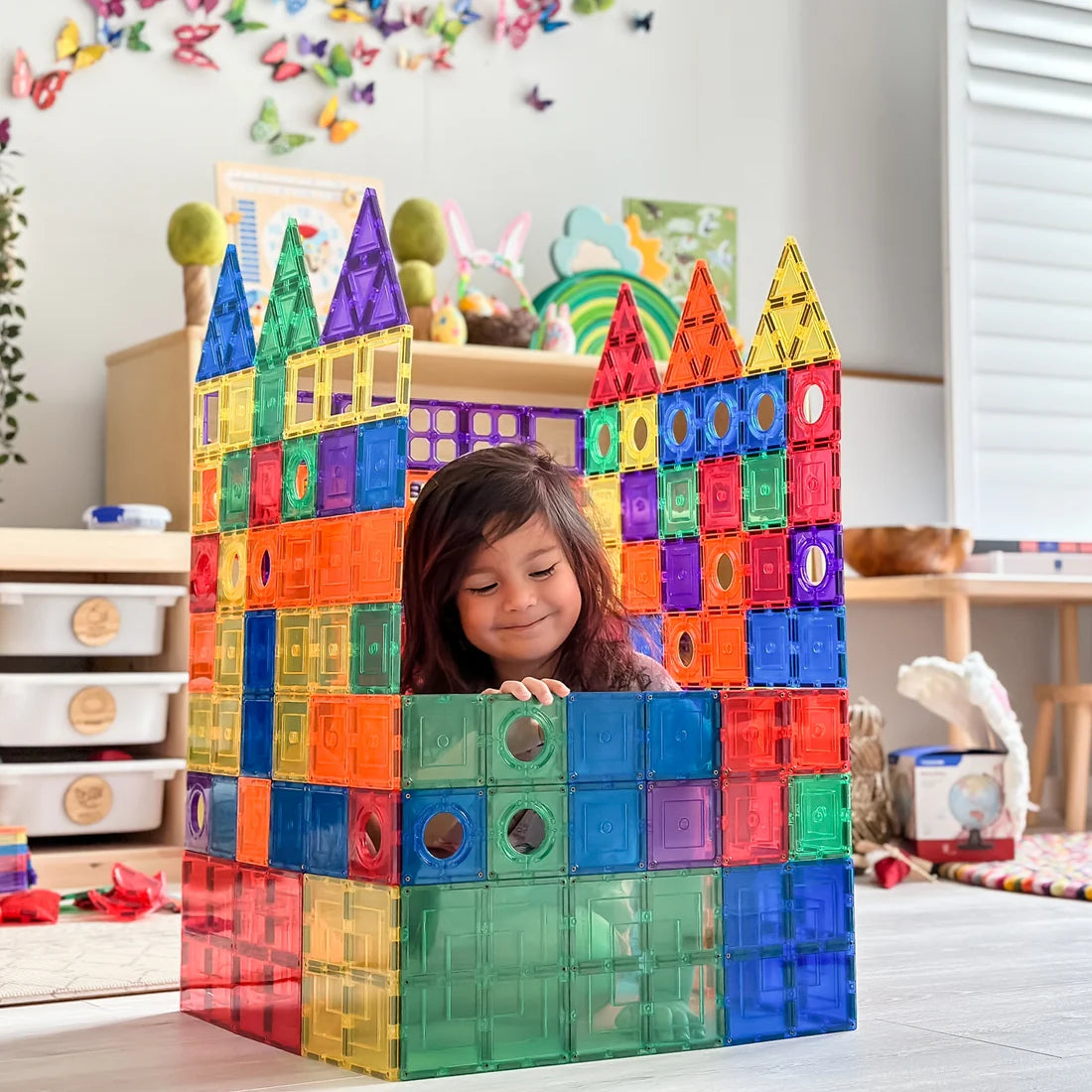 Magnetic Tiles - Builders Pack (110 Piece)