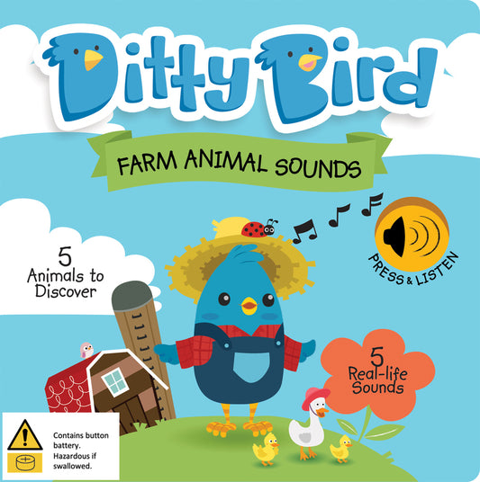 Farm Animal Sounds Musical Book - Ditty Bird