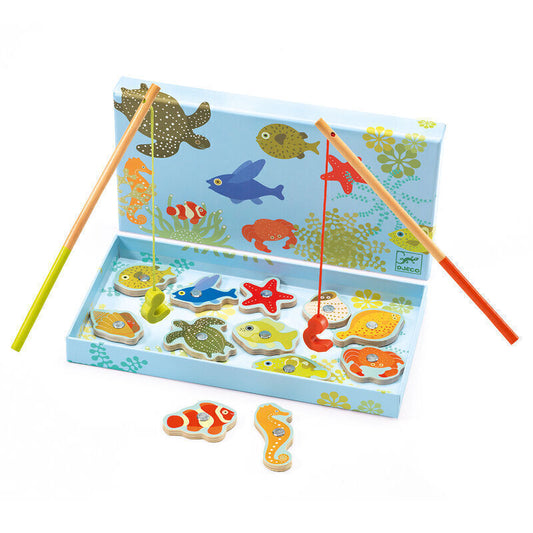 12 piece Magnetic Tropical Fishing - Djeco