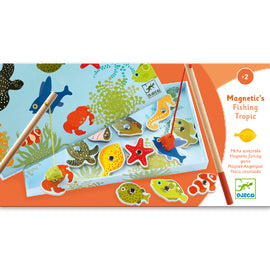 12 piece Magnetic Tropical Fishing - Djeco