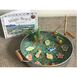 12 piece Magnetic Tropical Fishing - Djeco