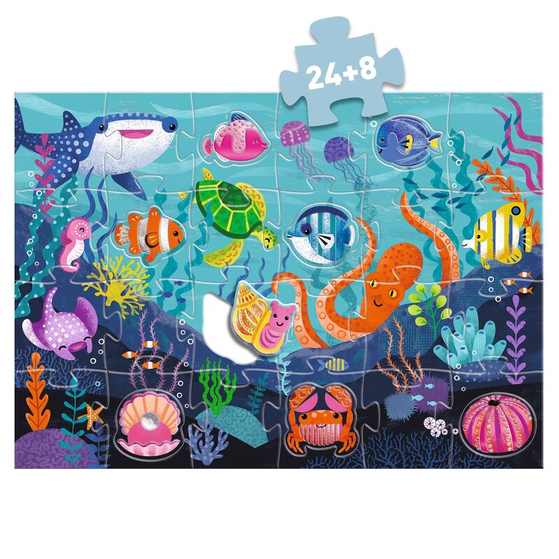 Tactile Sea 32pc Giant Puzzle - Djeco