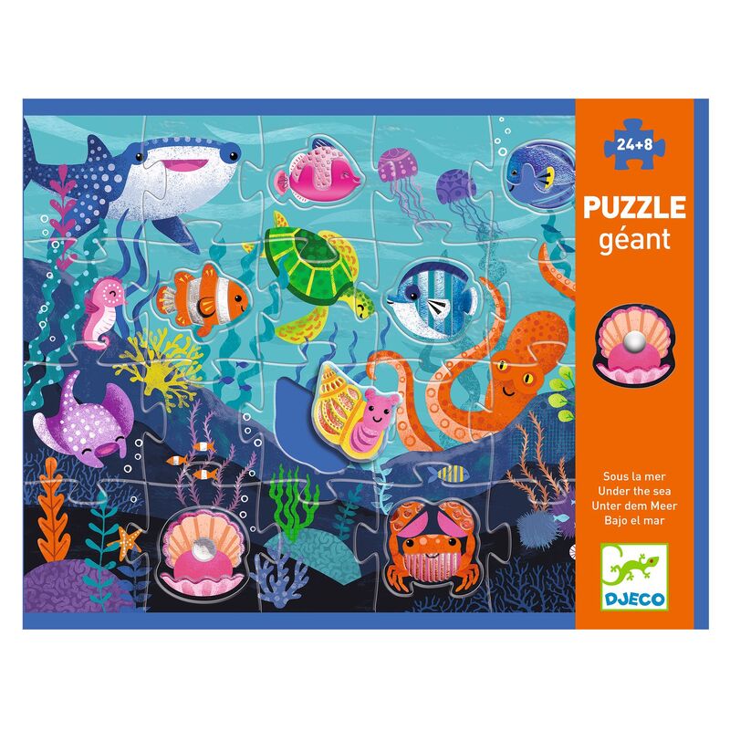 Tactile Sea 32pc Giant Puzzle - Djeco