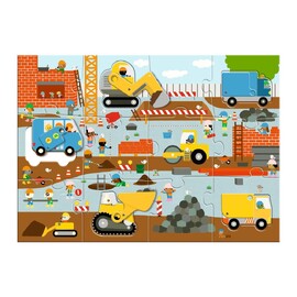 Construction Site 17 pc Giant Puzzle - Djeco