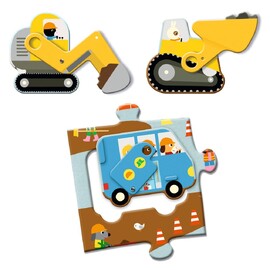 Construction Site 17 pc Giant Puzzle - Djeco
