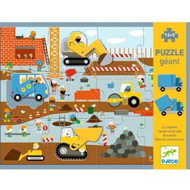 Construction Site 17 pc Giant Puzzle - Djeco