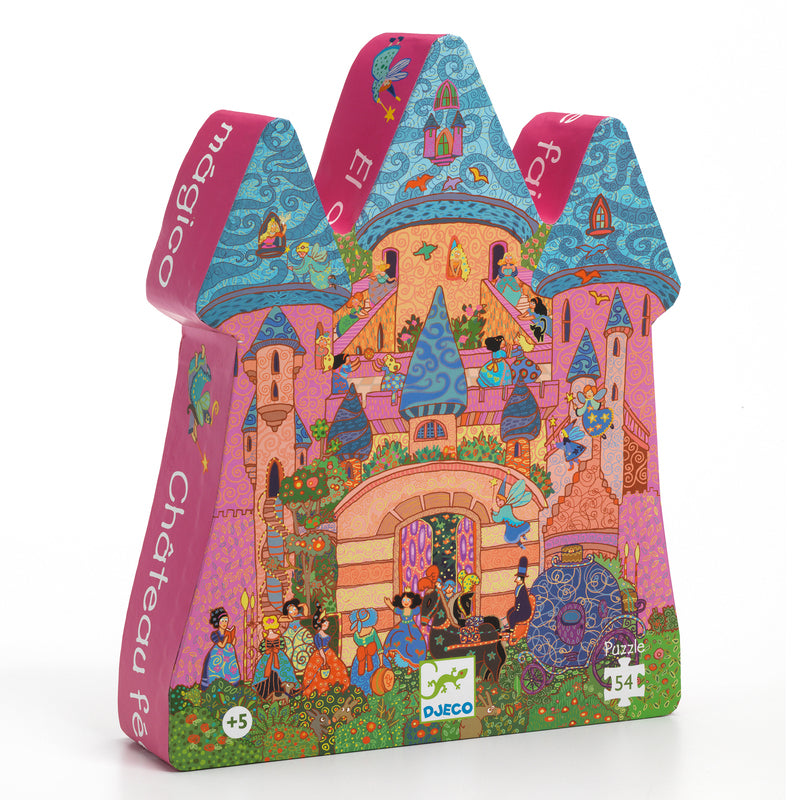 The Fairy Castle 54pc Silhouette Puzzle - Djeco
