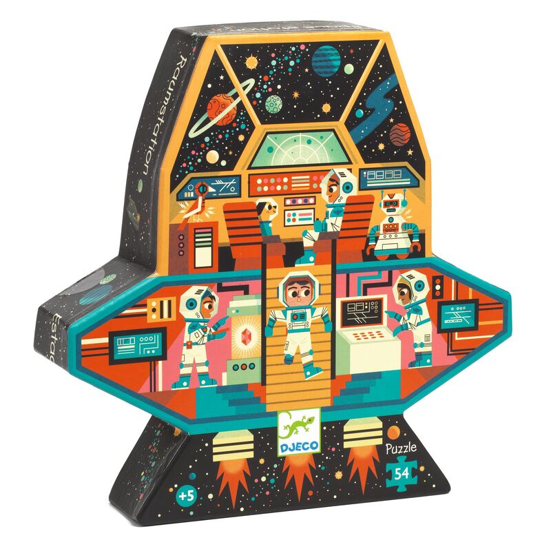 Space Station 54 pc Silhouette Puzzle - Djeco