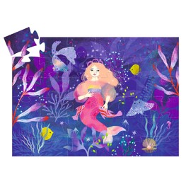 Ella the Mermaid 36 pc Silhouette Puzzle - Djeco