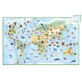 World Animals 100pc Observation Puzzle & Booklet - Djeco