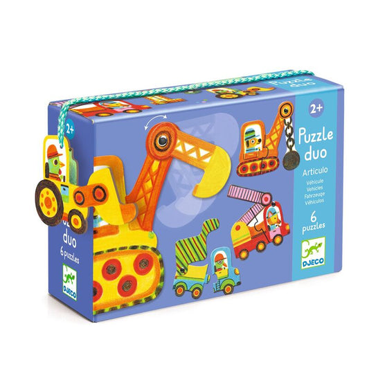 Vehicles Duo 12pc Puzzle - Djeco