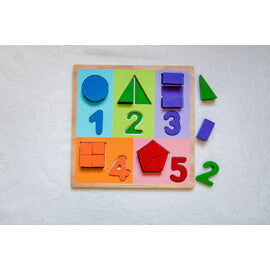 Fractions with Numbers Chunky Puzzle - Kiddie Connect