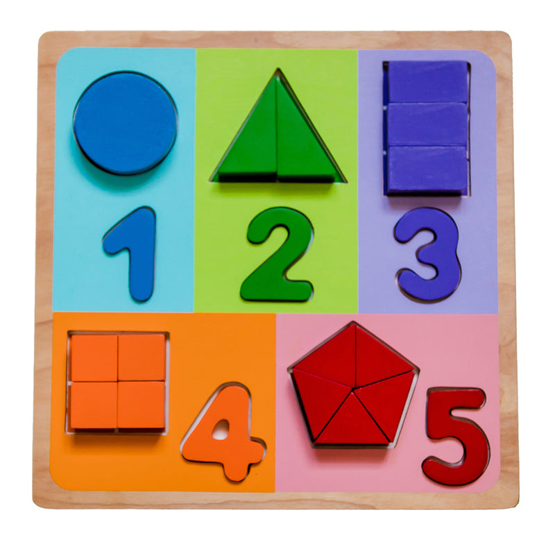 Fractions with Numbers Chunky Puzzle - Kiddie Connect