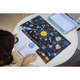 Space 200pc Observation Puzzle & Booklet - Djeco