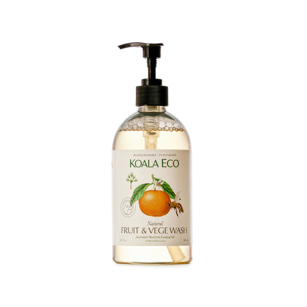 Fruit and Veg Wash Mandarin Essential Oil 500ml - Koala Eco