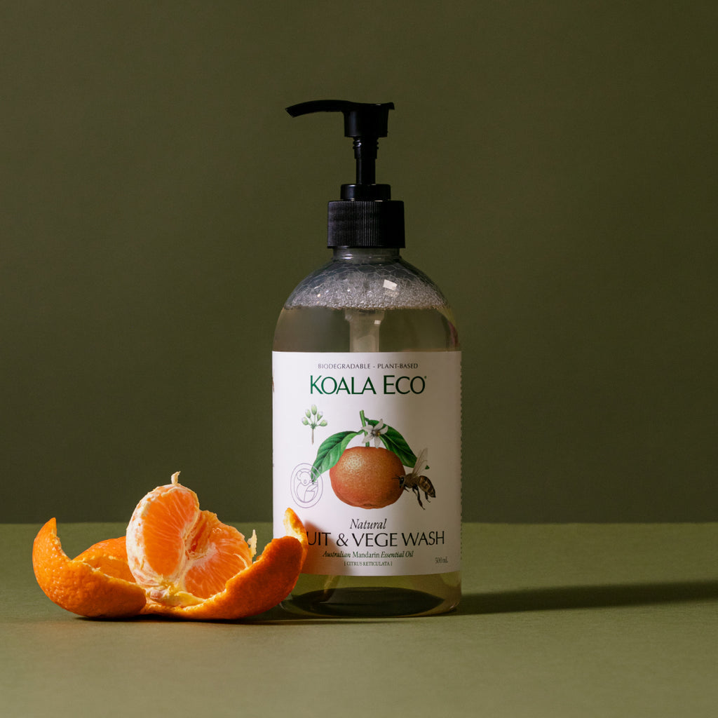 Fruit and Veg Wash Mandarin Essential Oil 500ml - Koala Eco