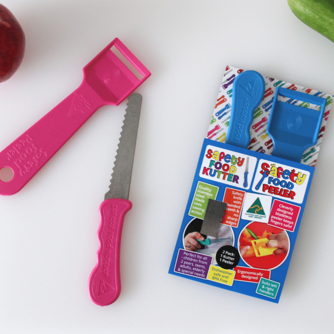 Kiddies Food Kutter 2 Pack Large (1 Kutter & 1 Peeler)
