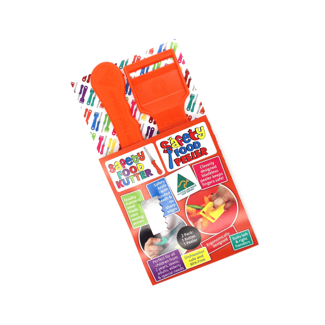 Kiddies Food Kutter 2 Pack Large (1 Kutter & 1 Peeler)