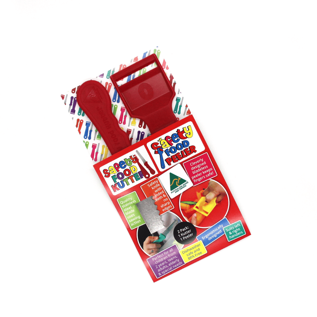 Kiddies Food Kutter 2 Pack Large (1 Kutter & 1 Peeler)