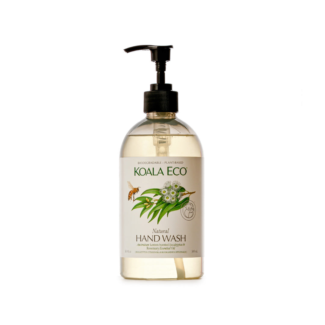 Hand Wash Lemon Scented Eucalyptus, Rosemary Essential Oil 500ml - Koala Eco