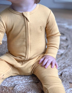 Golden Zip Growsuit - Pure Baby