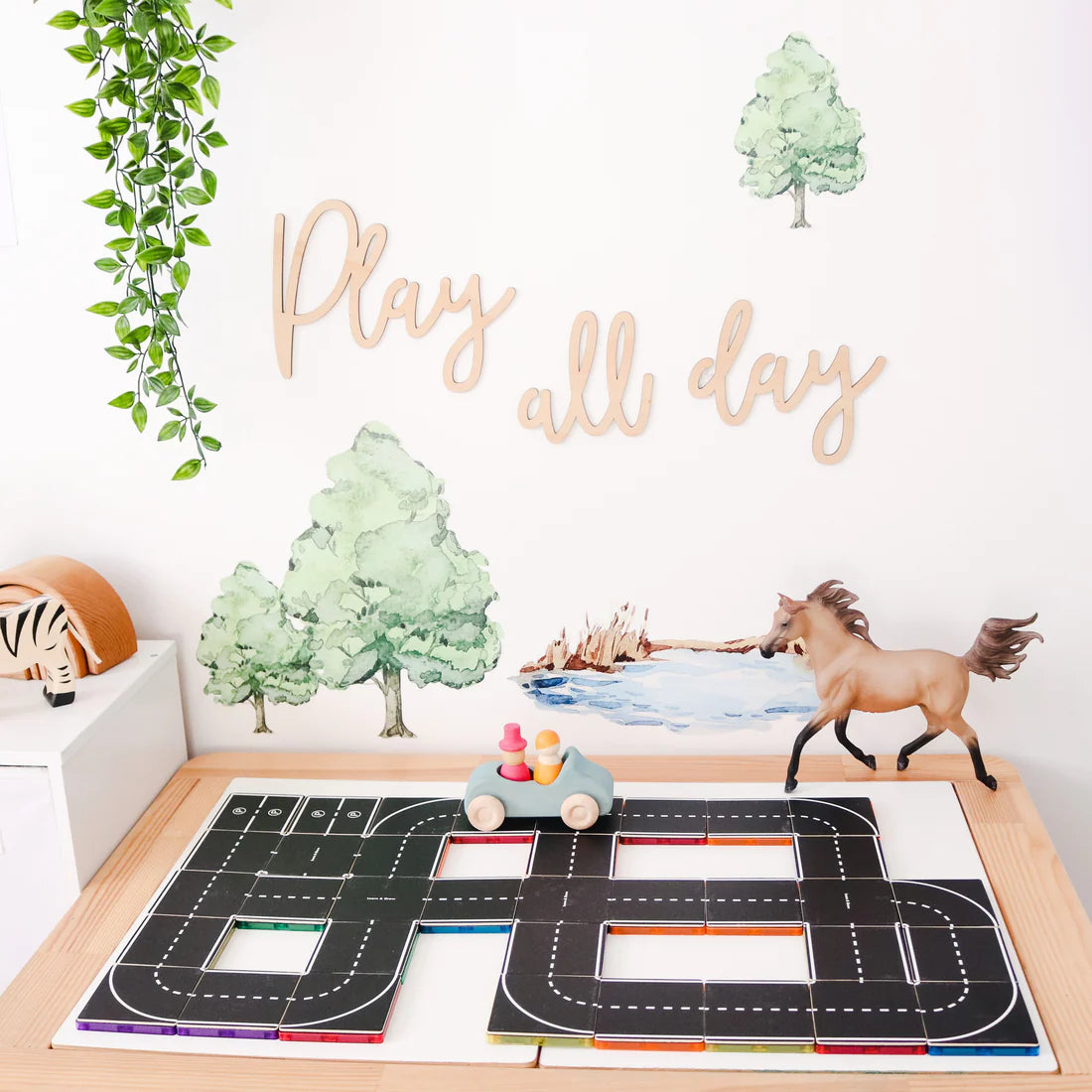 Magnetic Tile Topper - Road Pack (40 Piece)