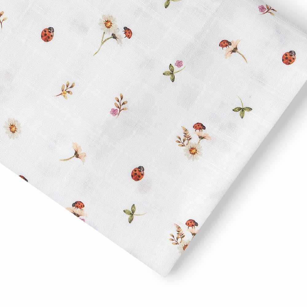 Ladybug Organic Muslin Wrap - Snuggle Hunny Kids