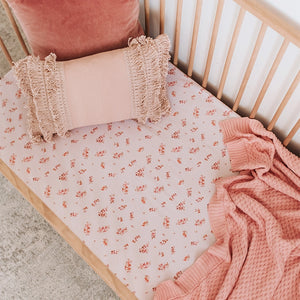Esther Fitted Cot Sheet - Snuggle Hunny