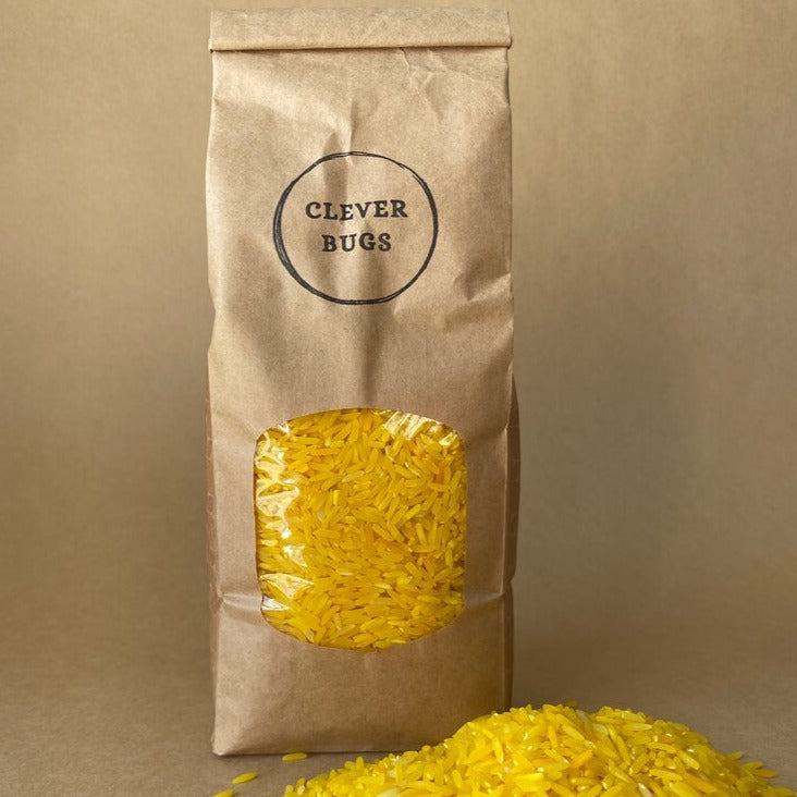 Lemon Sensory Rice - Clever Bugs