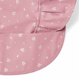 Pink Fluer Frill Waterproof Snuggle Bib - Snuggle Hunny Kids